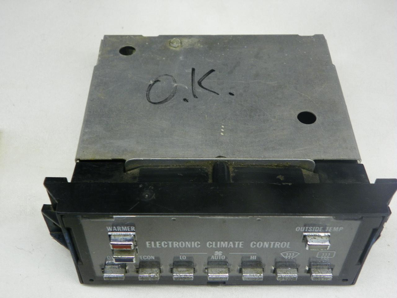 Delco Electronics 1225515 Electronic Climate Control Head for 1982-1985 Cadillac Eldorado Diesel restoration. - Image 3