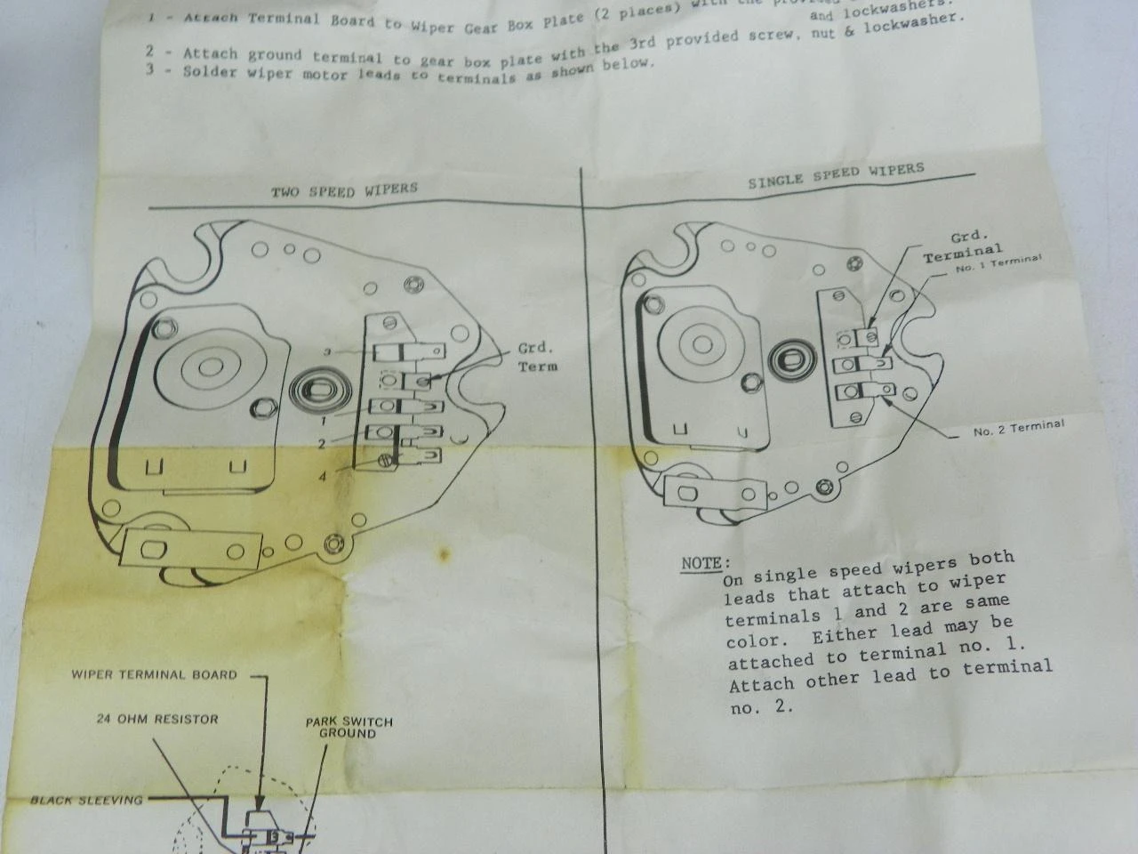 Delco 4910350 Wiper Terminal Board for 1962-1965 Chevrolet Corvette Impala restoration. - Image 9