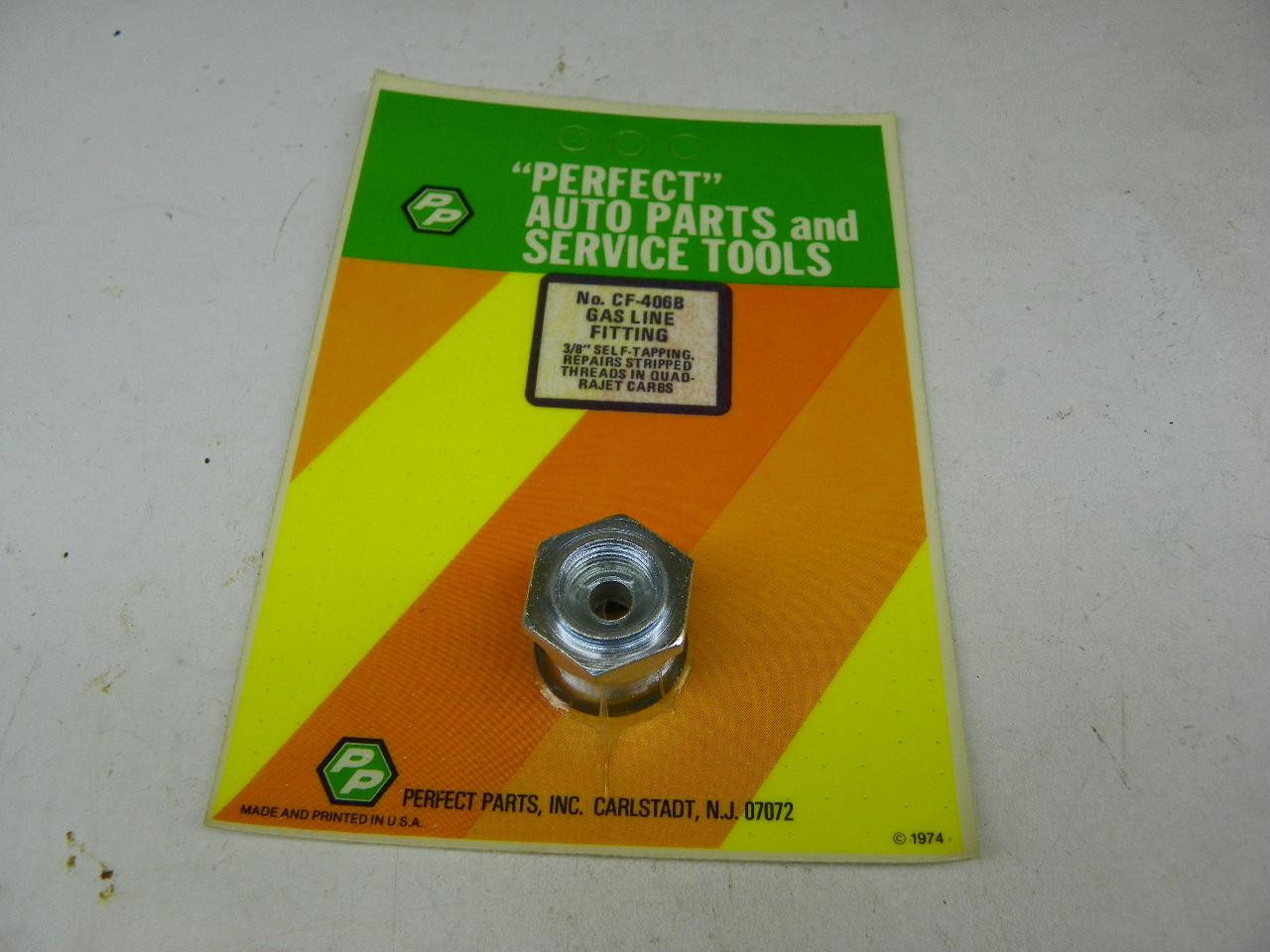 Perfect CF-406B Gas Line Fitting for vintage auto restoration - Image 1
