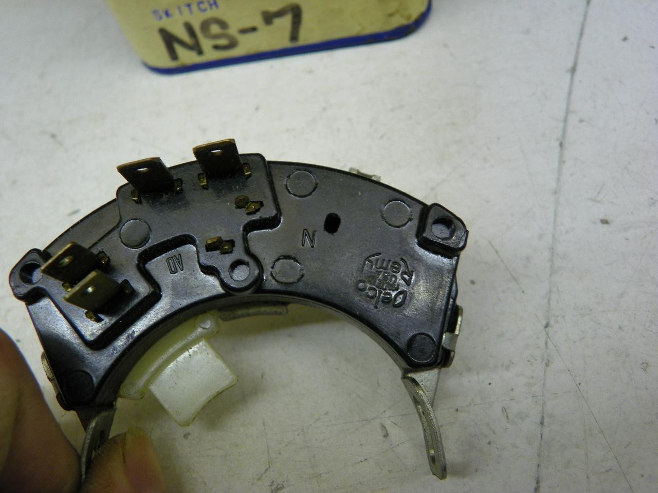 Delco Remy 1993404 Neutral Safety Switch for 1967-68 Chevrolet Camaro Column Shift automatic transmission restoration. - Image 4
