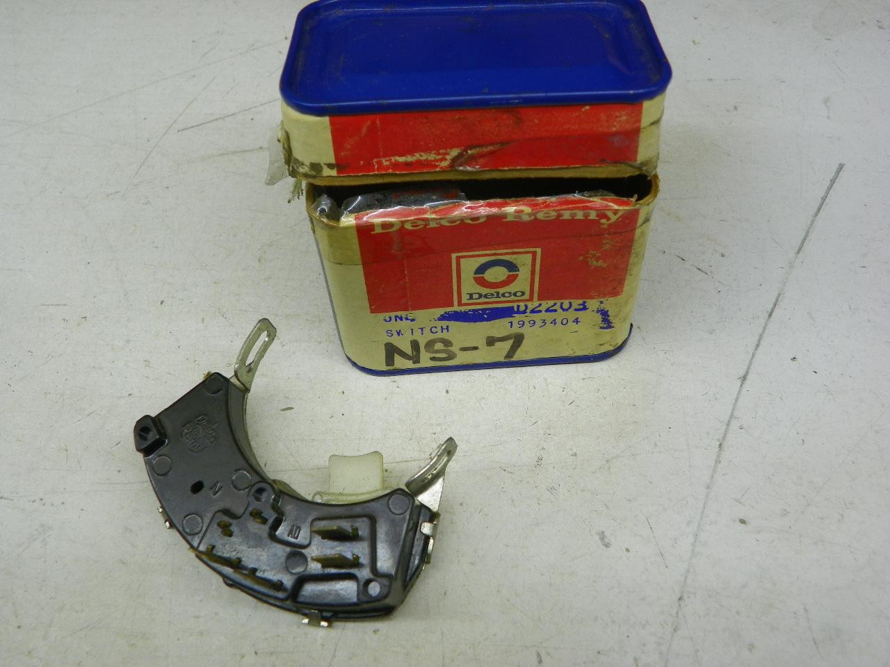 Delco Remy 1993404 Neutral Safety Switch for 1967-68 Chevrolet Camaro Column Shift automatic transmission restoration. - Image 1