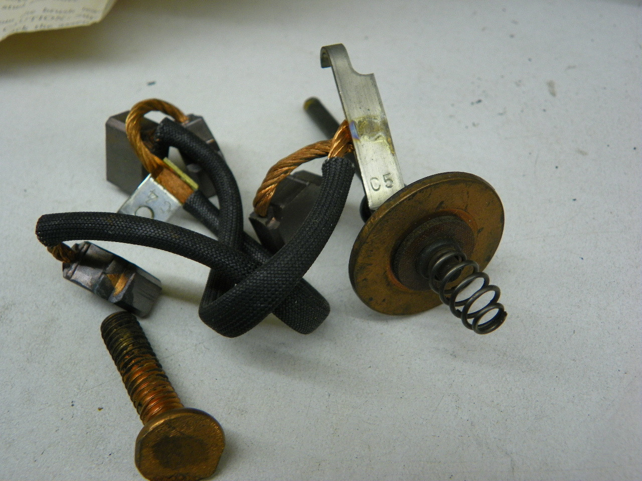 Remy C-907 Starter Brush and Solenoid Repair Kit for 1962-1963 Dodge Plymouth restoration. - Image 7