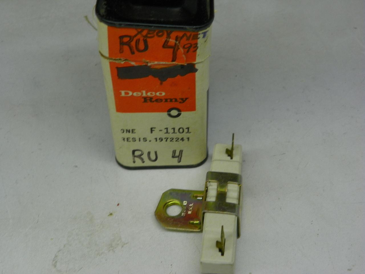Delco Remy F-1101 1972241 Ignition Coil Ballast Resistor for 1958-1959 Ford Mercury Lincoln Edsel restoration. - Image 1