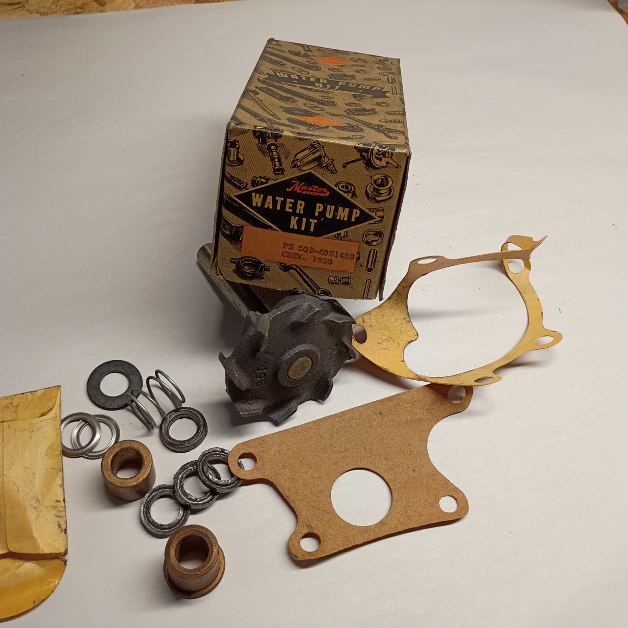 Chevrolet 1938 Master Water Pump Repair Kit Part No.: PS50D. Shop vintage car parts at ocpnw.com! img 1