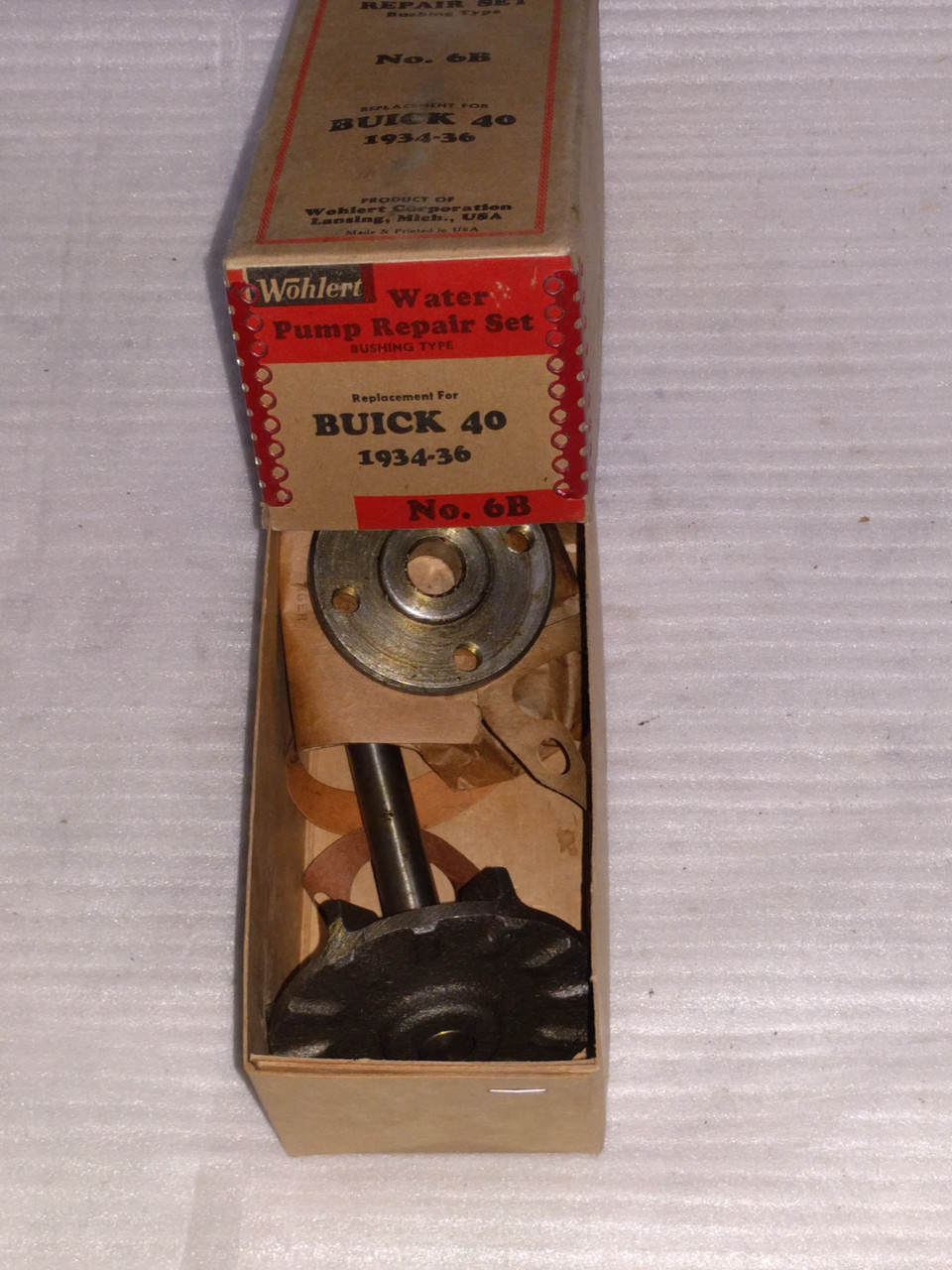 Buick 40 1934-1936 Wohlert Water Pump Repair Kit Part No.:  6B