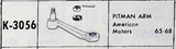 Moog Pitman Arm K3056 AMC Ambassador Marlin 1965-1968 Manual Steering