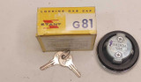 Chevrolet Pontiac 1958-61 Stant Locking Fuel Gas Cap G-81 NOT-VENTED. (see desc)