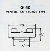 Fuel Tank Cap-OE Equivalent Gas Cap Stant G-40 1923-70 GM & Ford Vehicles