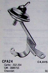 Chevrolet 1966 Hygrade Choke Pull Off CPA24 3889755
