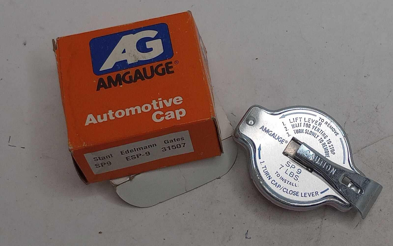 New Amgauge AmGauge SP9 Radiator Pressure Cap 7 LB Made in USA | Old ...