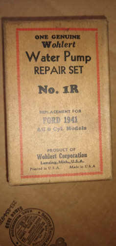 Vintage Wohlert Water Pump Repair Kit 1r Ford 6 Cylinder 226 Cid 1941
