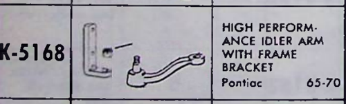 Moog Idler Arm PONTIAC GTO LeMANS Tempest 1965-1970 K5168