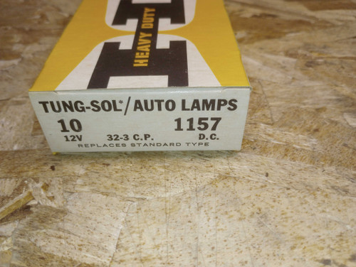 Tung-Sol Tail Stop Light Lamps 12V 32-3 CP # 1157 10 Pack - Made in USA