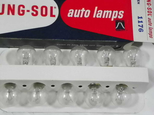 Tung-Sol Tail Stop Light Lamps 12V #1176 10 Pack - Made in USA. Shop vintage car parts at ocpnw.com!