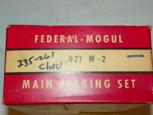 Chevrolet 6 Cyl. 235 261 1945-55 Federal Mogul Engine Bearings 927M-2 (.002). Shop vintage car parts at ocpnw.com!