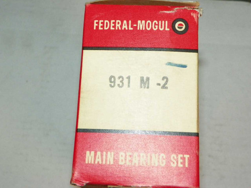 Pontiac 8 Cyl. 287 1955 Federal Mogul Engine Bearings 931M-2 (.002). Shop vintage car parts at ocpnw.com!