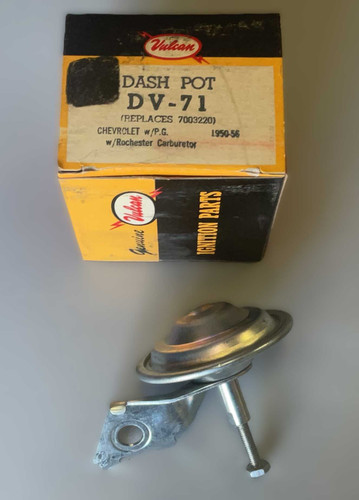 Chevrolet w P.G. 1950-1956 DV-71 Vulcan Carburetor DashPot 7003220 NOS