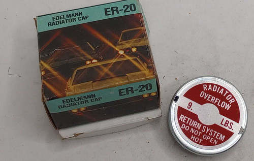 Edelmann ER-20 Radiator Cap 71-78 Chevrolet Trucks 60-73 Lincoln (see descr). Shop vintage car parts at ocpnw.com!