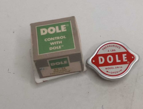 Dole DR-14 Radiator Pressure Cap 4 LBS Fits 1950's Ford Truck. Shop vintage car parts at ocpnw.com!