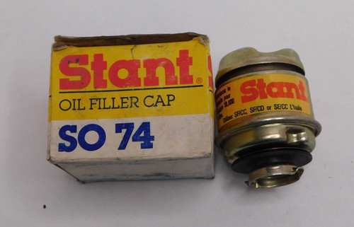 Stant Engine Oil Filler Cap: SO-74 Twist-On. Shop vintage car parts at ocpnw.com!