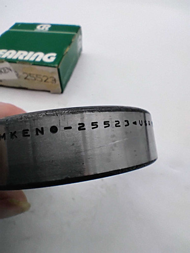 Timken 25523 Tapered Roller Bearing Cup NOS Made in USA