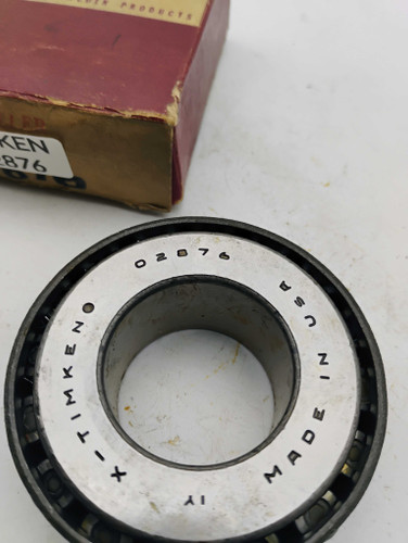 Timken 02876 Tapered Roller Bearing Cone NOS Made in USA