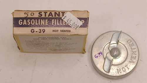 Stant Gas Fuel Cap G-39 Buick Cadillac Chrysler Dod Ply DeSoto 1959-61 NOS!. Shop vintage car parts at ocpnw.com!