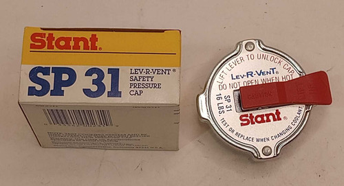 GM 1970-80s Stant Lev-R-Vent Cap SP31 16# LBs Safety Pressure (see desc). Shop vintage car parts at ocpnw.com!