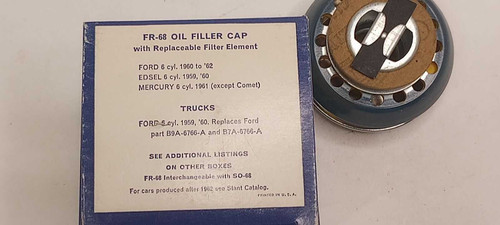 Stant FR-68 Oil Filler Cap 1952-1962 Ford Truck Edsel Mercury 6-Cyl NOS