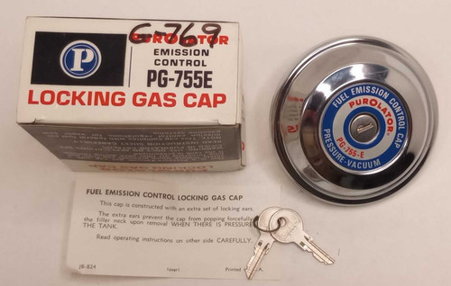 NOS Purolator PG-755E Fuel Gas Tank Filler Cap Made in USA. Shop vintage car parts at ocpnw.com!