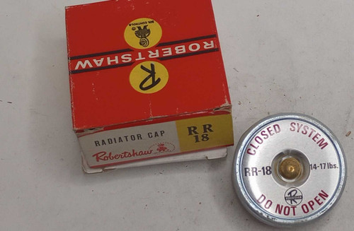 RobertShaw RR18 Radiator Cap Made in USA. Shop vintage car parts at ocpnw.com!