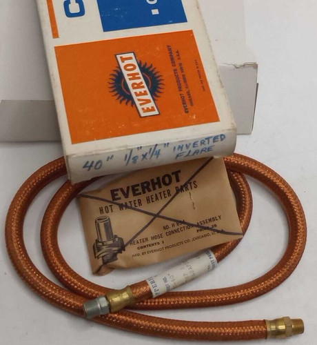 Everhot 40-inch 1/8" x 1/4" Inverted Flare Flexible Gas Line Made in USA. Shop vintage car parts at ocpnw.com!