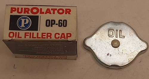 Purolator OP-60 Oil Filler Cap Made in USA. Shop vintage car parts at ocpnw.com!