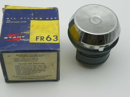 Stant Oil Filler Cap FR63 fits Ford L-Head 1940s/50s Made in USA. Shop vintage car parts at ocpnw.com!