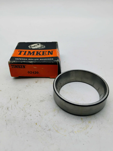 Timken 02420 Tapered Roller Bearing Cup NOS Made in USA