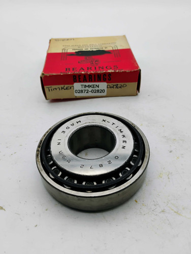 Timken 02872-02820 Tapered Roller Bearing Cone/Cup NOS Made in USA