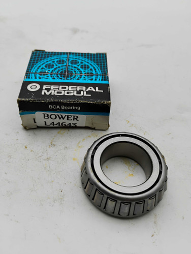 Bower L44643 Tapered Roller Bearing Cone NOS Made in USA. Shop vintage car parts at ocpnw.com!
