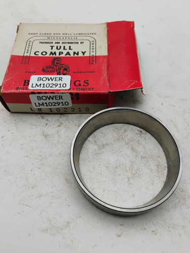 Bower LM102910 Tapered Roller Bearing Cup NOS Made in USA