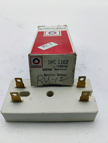 Delco 12309766 Resistor Ballast C1102 NOS Made in USA