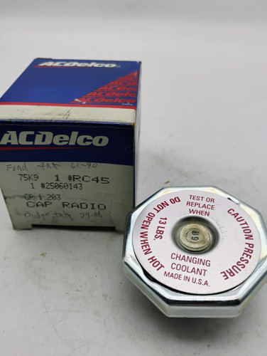 ACDelco 25060143 Radiator Cap NOS Made in USA. Shop vintage car parts at ocpnw.com!