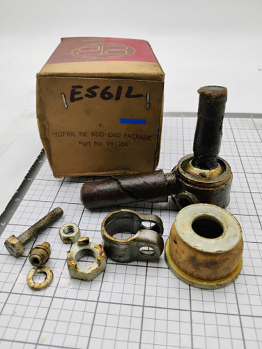 Chrysler Dodge 1937-39 Mopar 951304 RH Tie Rod End Pkg NOS Made in USA