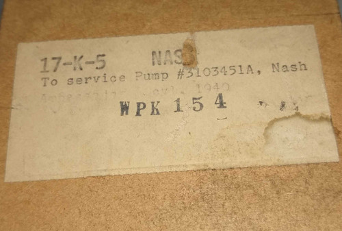 Nash 1940 AMCO Water Pump Repair Kit Part No.:  WPK154