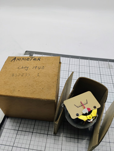 1940 Chrysler Mopar 857235 Ammeter Gauge NOS Made in USA