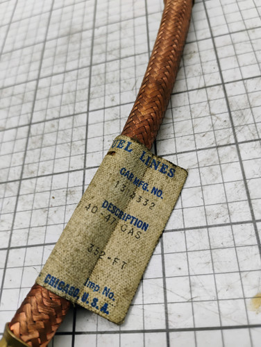 Buick 50,70,90 1940-47 Everco 11077-C Copper Gas Line NORS Made in USA