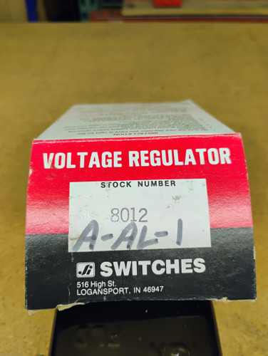 Ji Switches 8012 Voltage Regulator NORS Made in USA A-AL-1