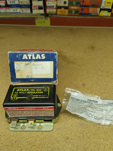 Atlas 643 VR206 Voltage Regulator NORS Made in USA