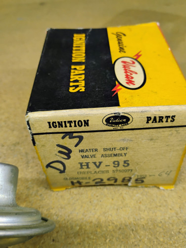 Vulcan HV95 Heater Valve H2985 DW3 NORS Made in USA