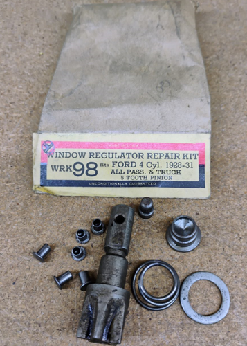 1928-31 Ford 4 Cyl. Vulcan WRK98 Window Regulator Repair Kit NORS Made in USA