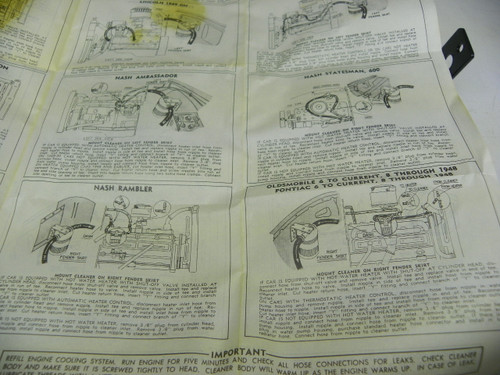 Fram FR10-1 Radiator and Water Cleaner NOS Made in USA