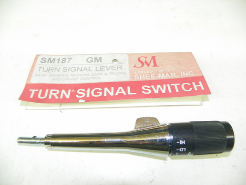 SheeMar Cruise Control Lever Chrome Barrel w/ Delay Wiper fits GM 1981-94